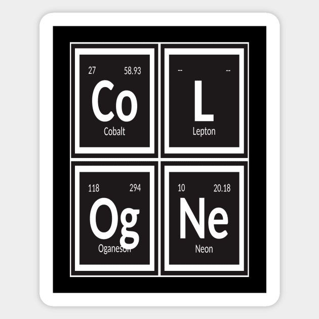 Elements of Cologne City Sticker by Maozva-DSGN